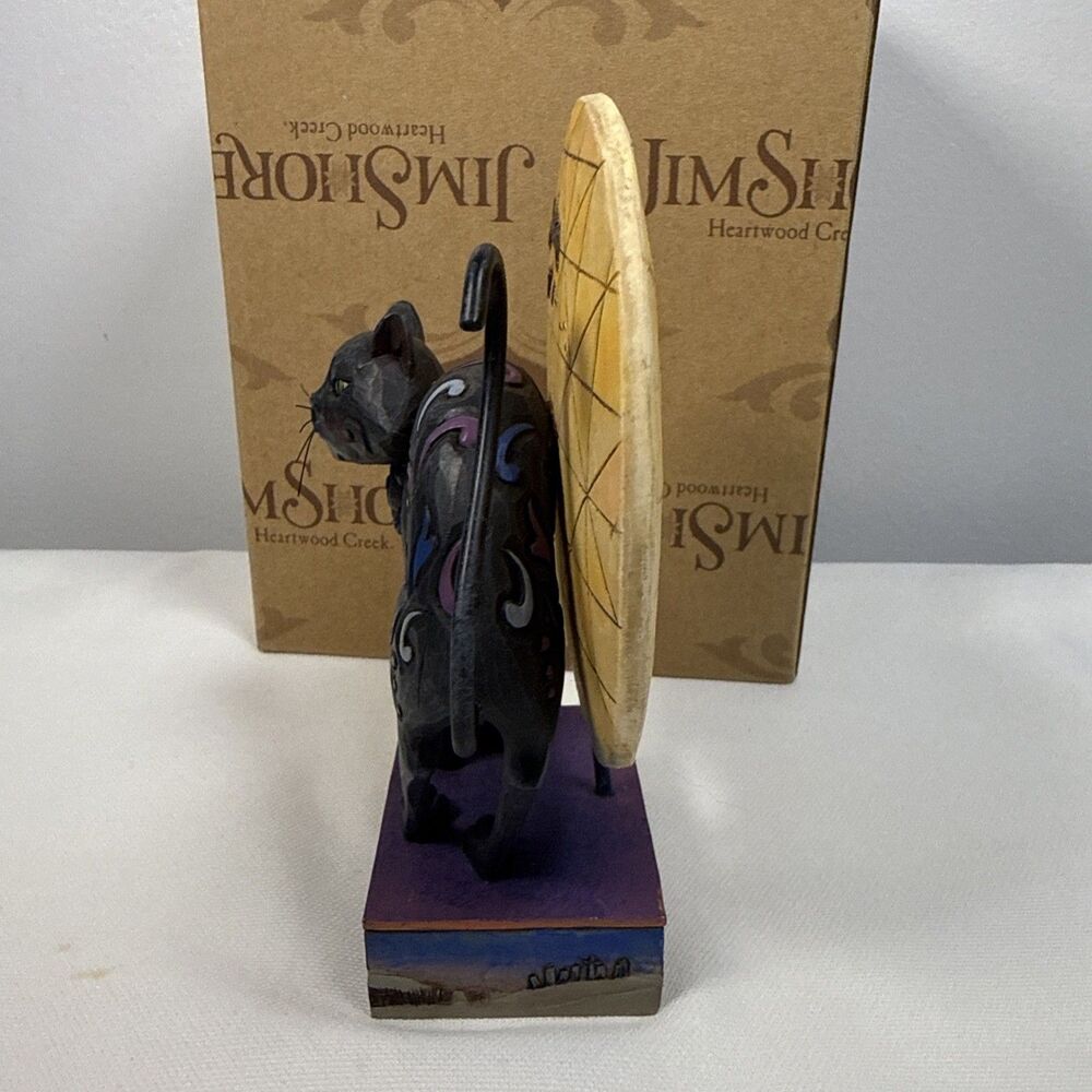 Jim Shore Bad Luck Black Cat Full Moon Halloween Figure 4011059 Heartwood Creek - Picture 5 of 8